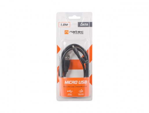KABEL USB MICRO(M)->USB-A(M) 2.0 1.8M