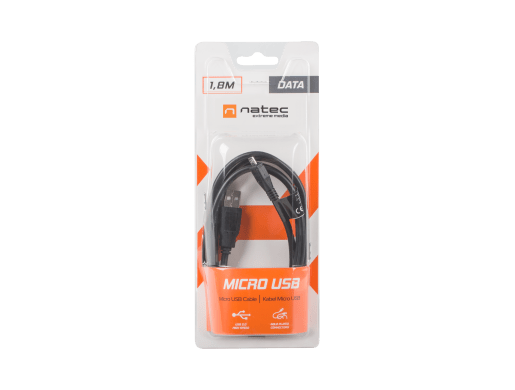 KABEL USB MICRO(M)->USB-A(M) 2.0 1.8M