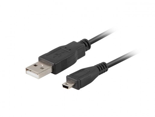 KABEL USB MINI(M)->USB-A(M) 2.0 0.3M