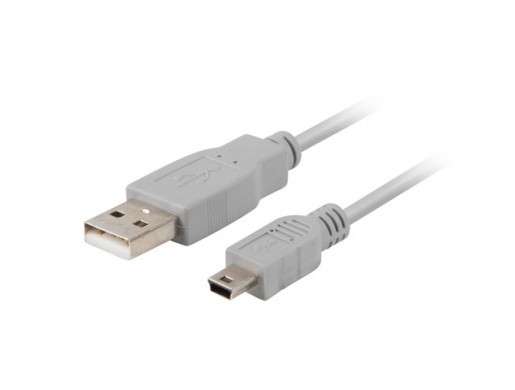 KABEL USB MINI(M)->USB-A(M) 2.0 0.9M