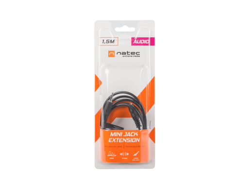 PRZEDŁUŻACZ AUDIO MINIJACK 3.5MM M/F 1.5M
