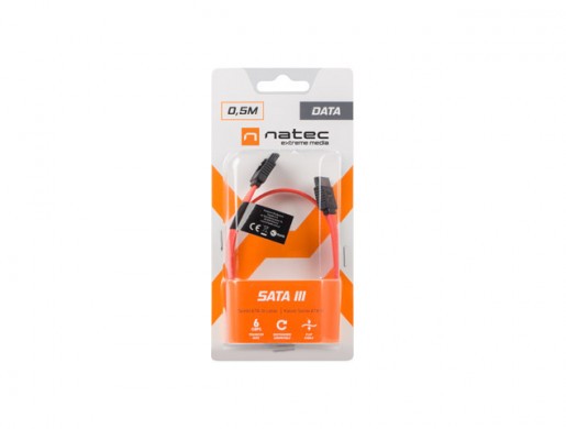 KABEL SATA DATA III (6GB/S) F/F 50CM