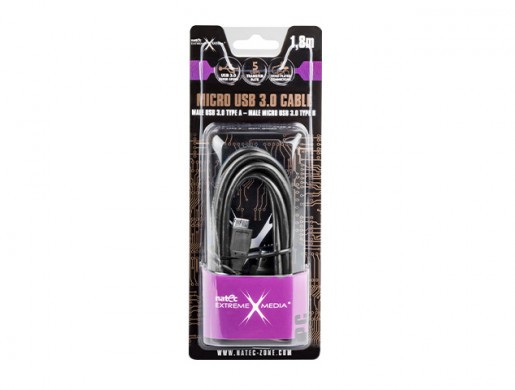 KABEL USB MICRO(M)->USB-A(M) 3.0 1.8M