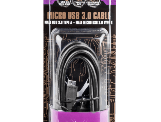 KABEL USB MICRO(M)->USB-A(M) 3.0 1.8M