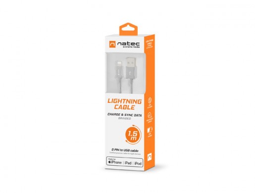 KABEL LIGHTNING 1.5M MFI OPLOT
