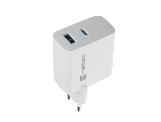 RIBERA GAN 1X USB-A + 1X USB-C 65W