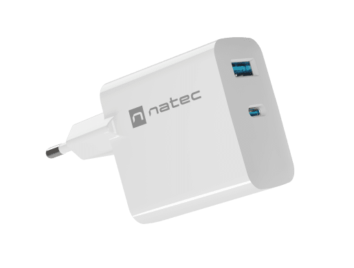 RIBERA GAN 1X USB-A + 1X USB-C 65W