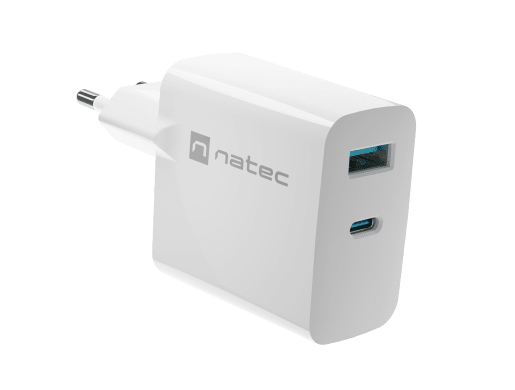 RIBERA GAN 1X USB-A + 1X USB-C 65W