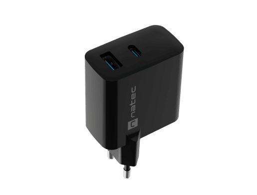 RIBERA GAN 1X USB-A + 1X USB-C 65W