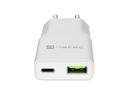 RIBERA GAN SLIM 1X USB-A + 1X USB-C 20W