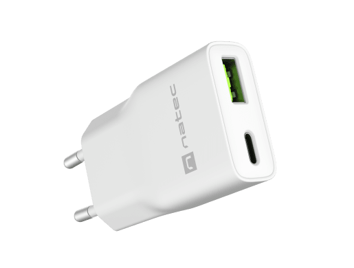 RIBERA GAN SLIM 1X USB-A + 1X USB-C 20W