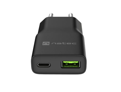 RIBERA GAN SLIM 1X USB-A + 1X USB-C 20W